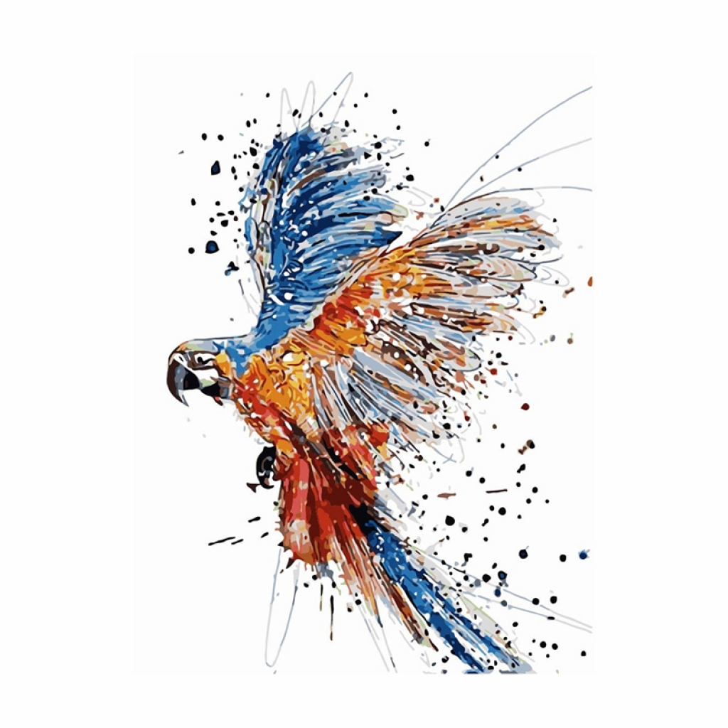 Foska Комплект рисуване по номера Папагал, 40 x 50 cmна ниска цена с бърза доставка - BestPC.BG