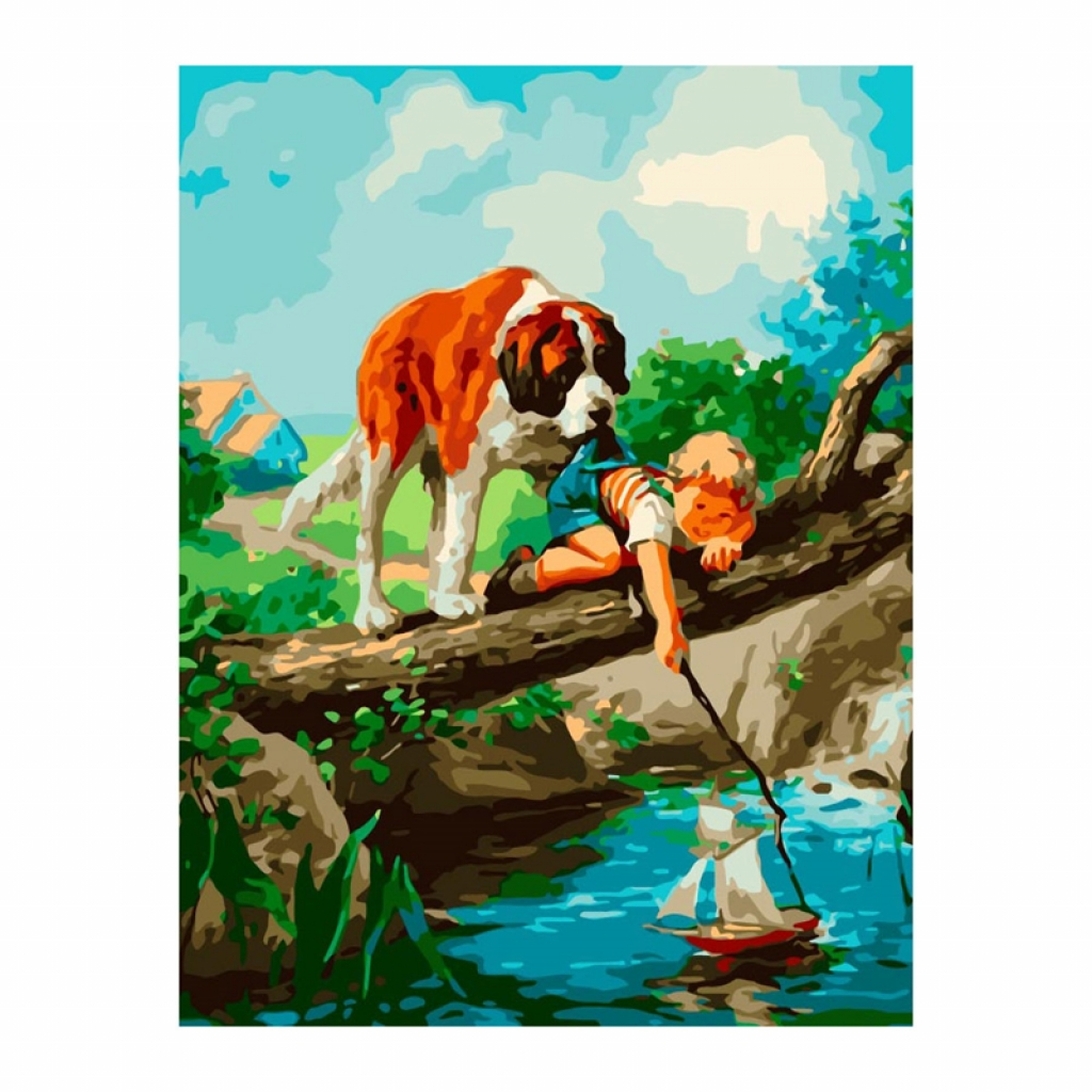 Foska Комплект рисуване по номера Пазител, 40 x 50 cmна ниска цена с бърза доставка - BestPC.BG