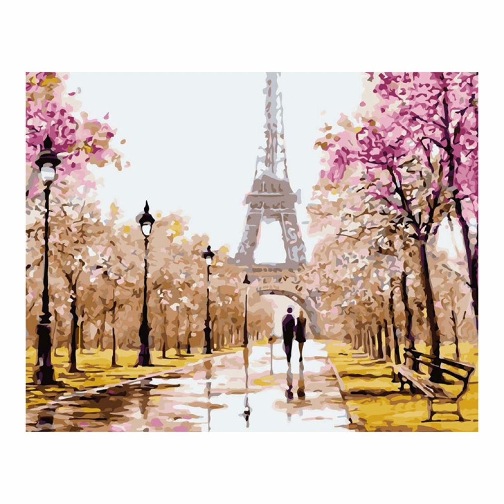 Foska Комплект рисуване по номера Айфеловата кула, 40 x 50 cmна ниска цена с бърза доставка - BestPC.BG