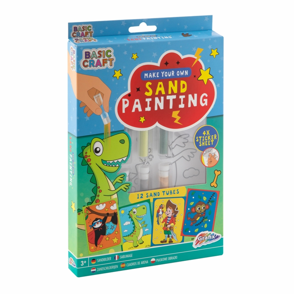 Moxy Комплект за оцветяване Динозавър, с цветен пясъкна ниска цена с бърза доставка - BestPC.BG