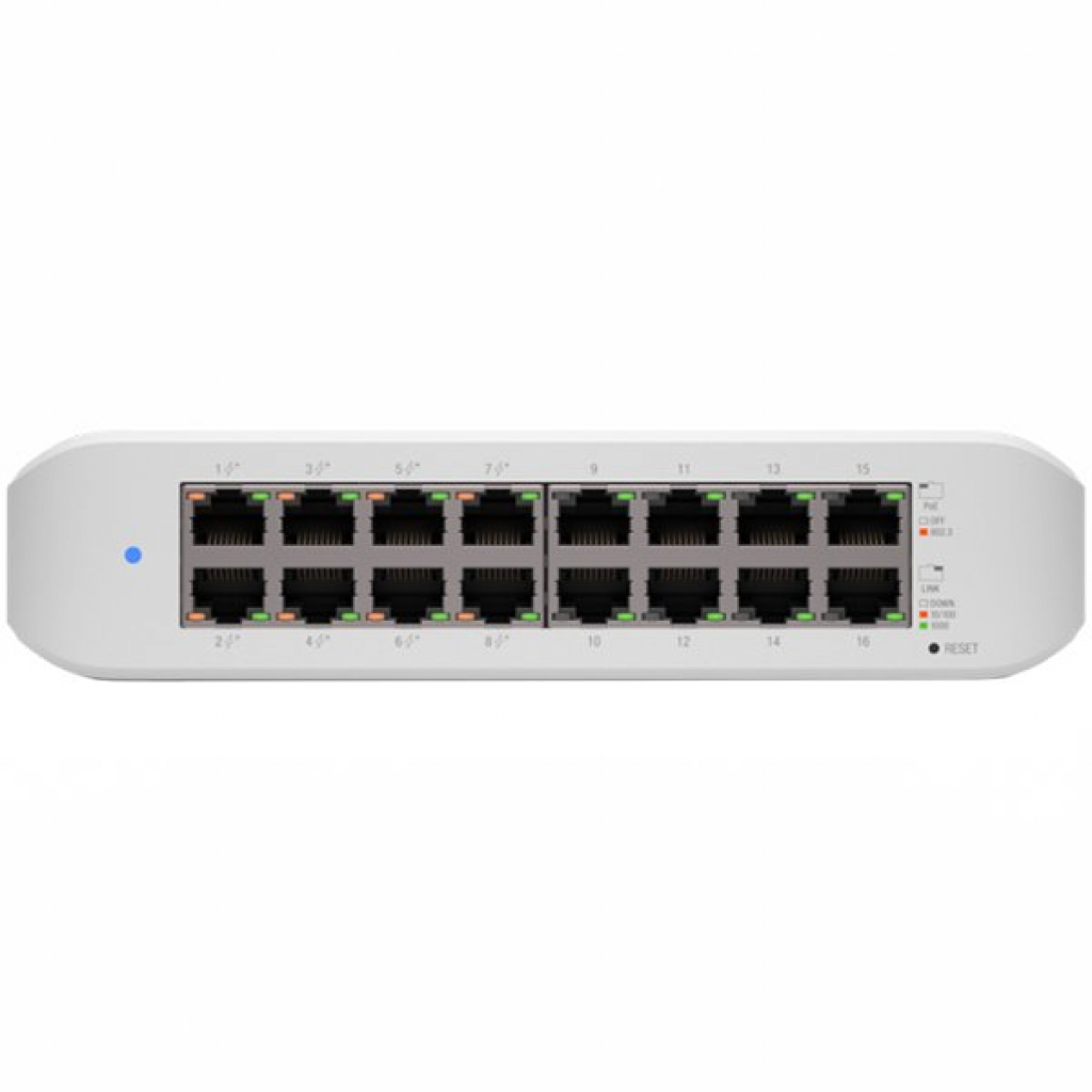 Комутатор/Суич Ubiquiti UniFi USW-LITE-16-POE, 16-портов, 10/100/100на ниска цена с бърза доставка - BestPC.BG