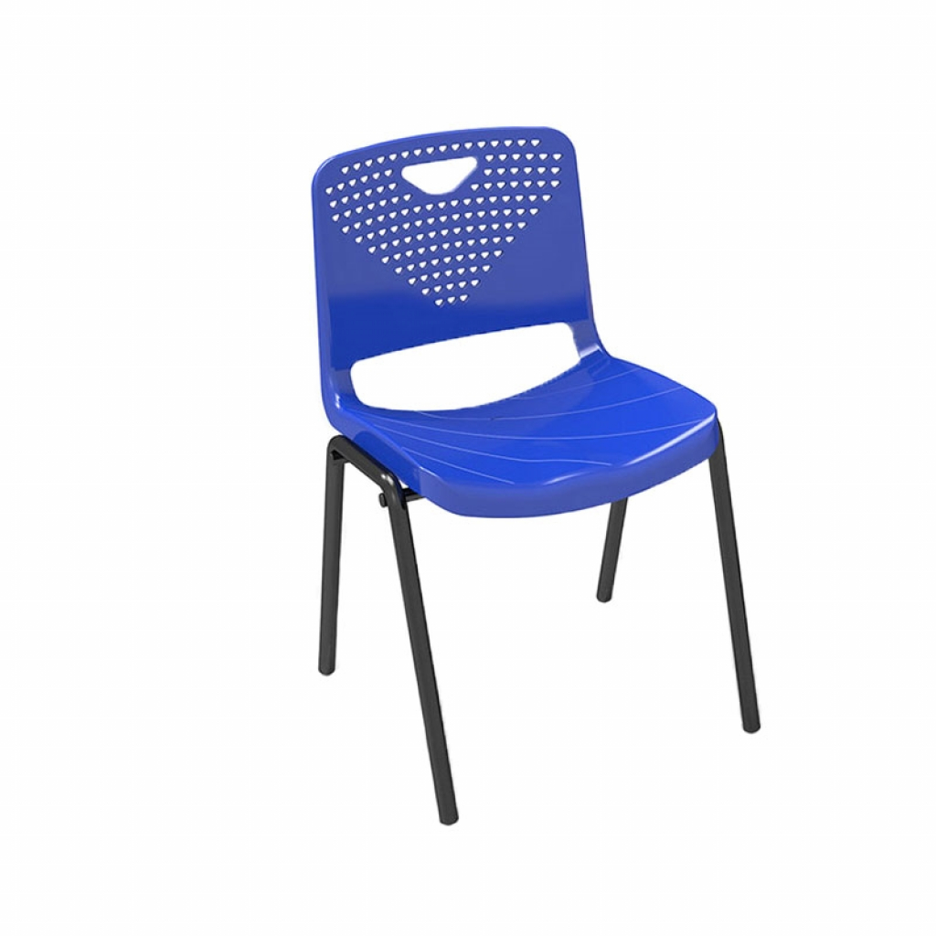 Ученически стол RFG Stilo, от VIII до XII клас, 430 х 425 х 460 mm, полипропилен, синна ниска цена с бърза доставка - BestPC.BG