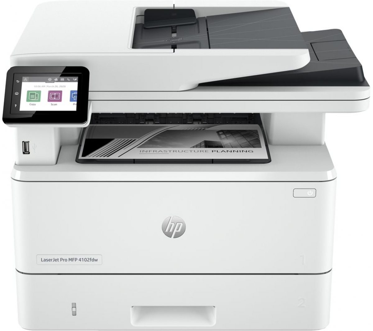 Мултифункционално у-во HP LaserJet Pro MFP 4102dw, Лазерен, A4, 1200 x 1200 dpi, 40 ppm, Wi-Fiна ниска цена с бърза доставка - BestPC.BG