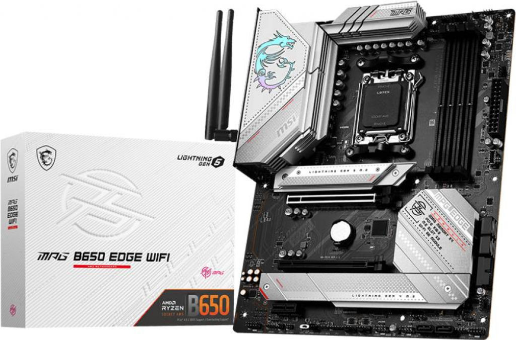Дънна платка MSI MPG B650 EDGE WiFi, Socket AM5, 4xDDR5на ниска цена с бърза доставка - BestPC.BG