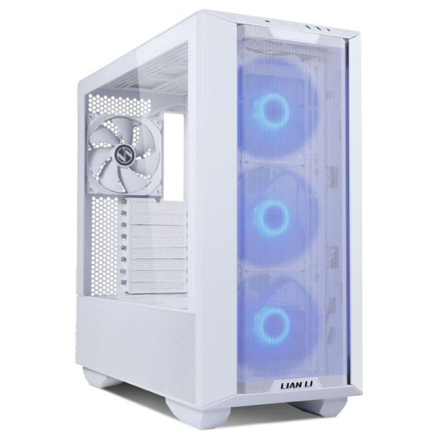 Кутия Lian-Li LANCOOL III RGB Mid-Tower, Tempered Glass, Бялана ниска цена с бърза доставка - BestPC.BG