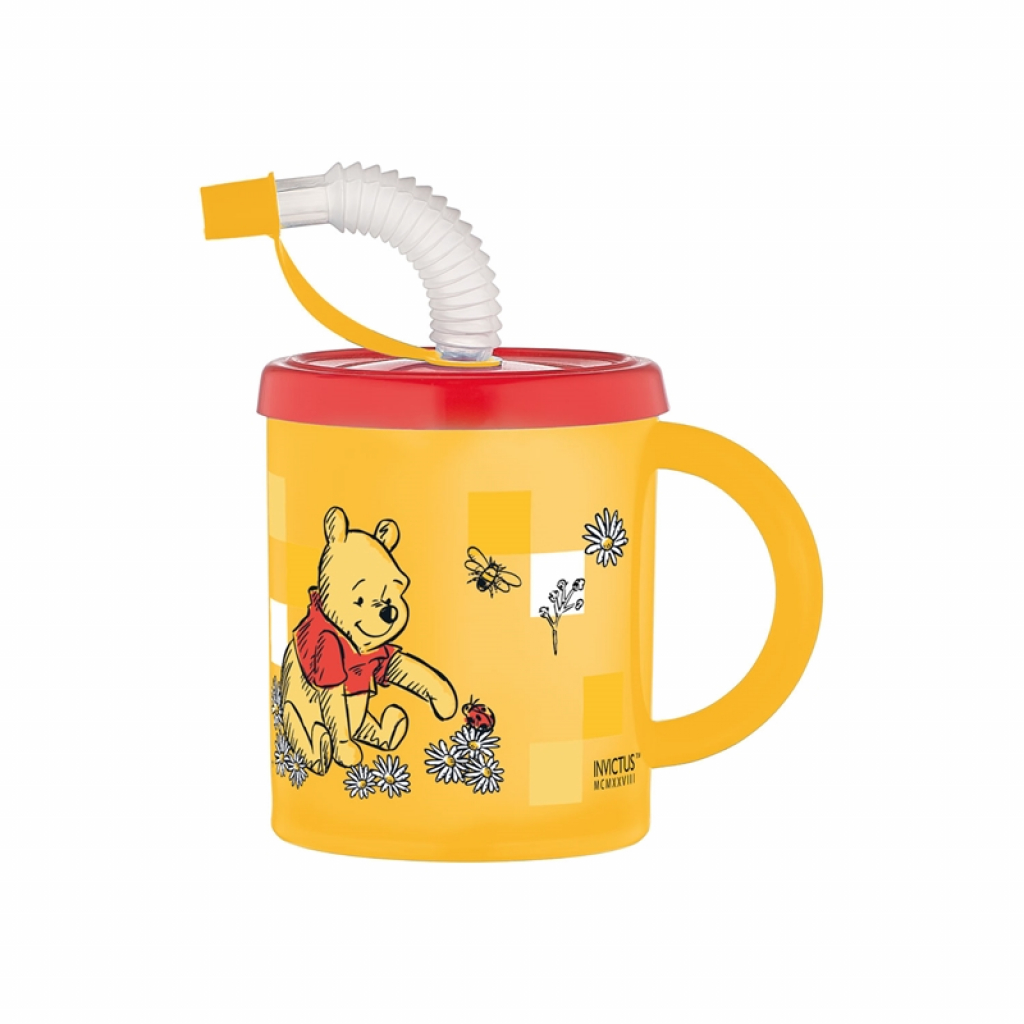 Disney Чаша със сламка и дръжка Winnie the Pooh, 210 mlна ниска цена с бърза доставка - BestPC.BG