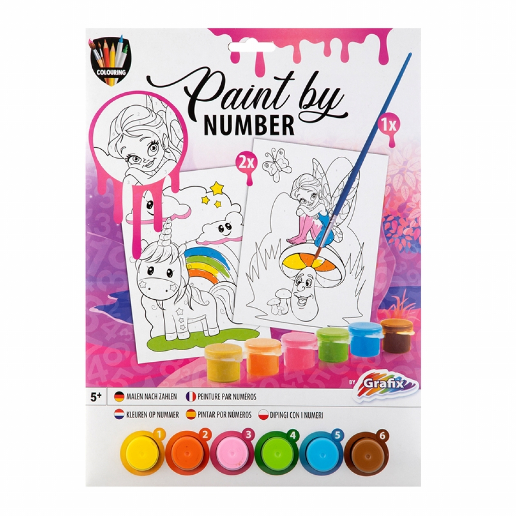 Moxy Комплект рисуване по номера, A4, 2 шаблона, розовна ниска цена с бърза доставка - BestPC.BG