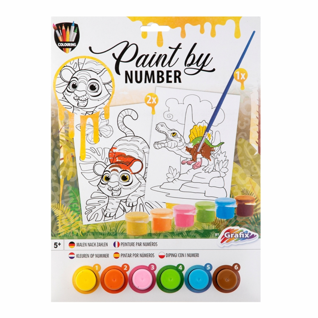 Moxy Комплект рисуване по номера, A4, 2 шаблона, жълтна ниска цена с бърза доставка - BestPC.BG