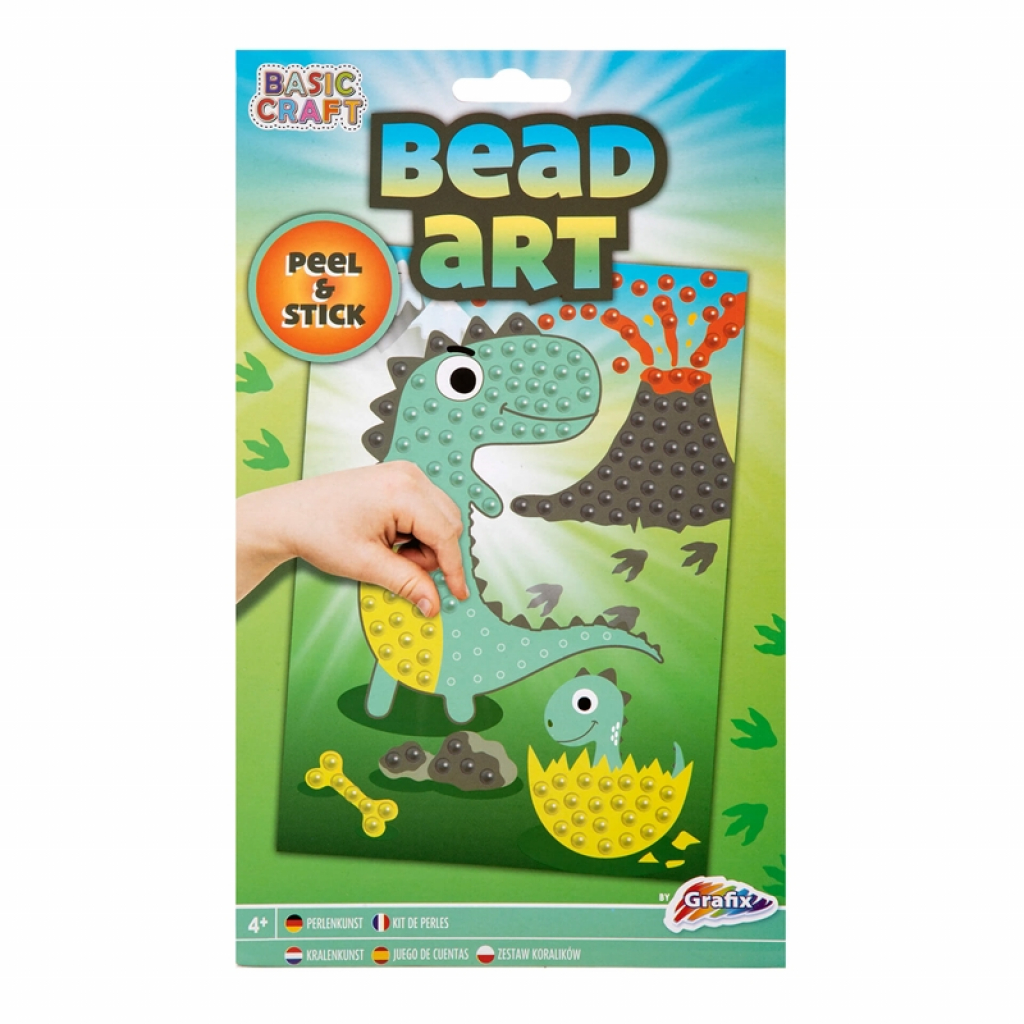 Moxy Книжка за оцветяване с мъниста - Динозавър, А5на ниска цена с бърза доставка - BestPC.BG