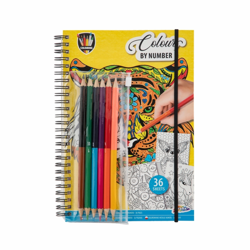 Moxy Комплект рисуване по номера, 36 листа, с 6 моливана ниска цена с бърза доставка - BestPC.BG