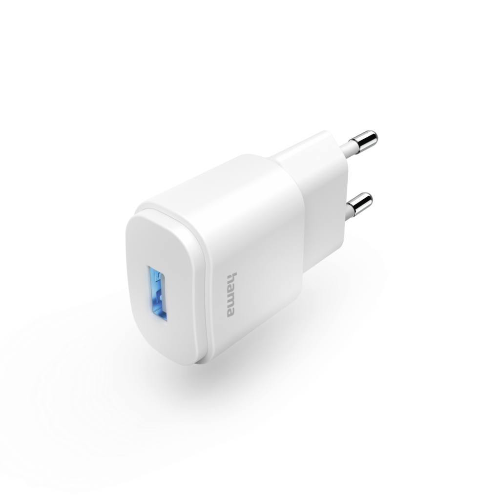 Принадлежност за смартфон Мрежово зарядно HAMA, USB-A, 6 W, Бялна ниска цена с бърза доставка - BestPC.BG