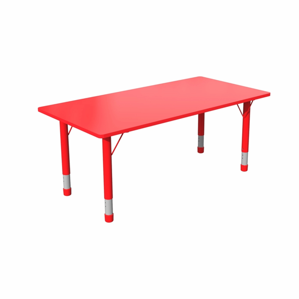 Бюро Ученическа маса RFG Flower, с регулируема височина, от 3 до 8 години, 1200 х 600 х 370-620 mm, MDF, червенана ниска цена с бърза доставка - BestPC.BG