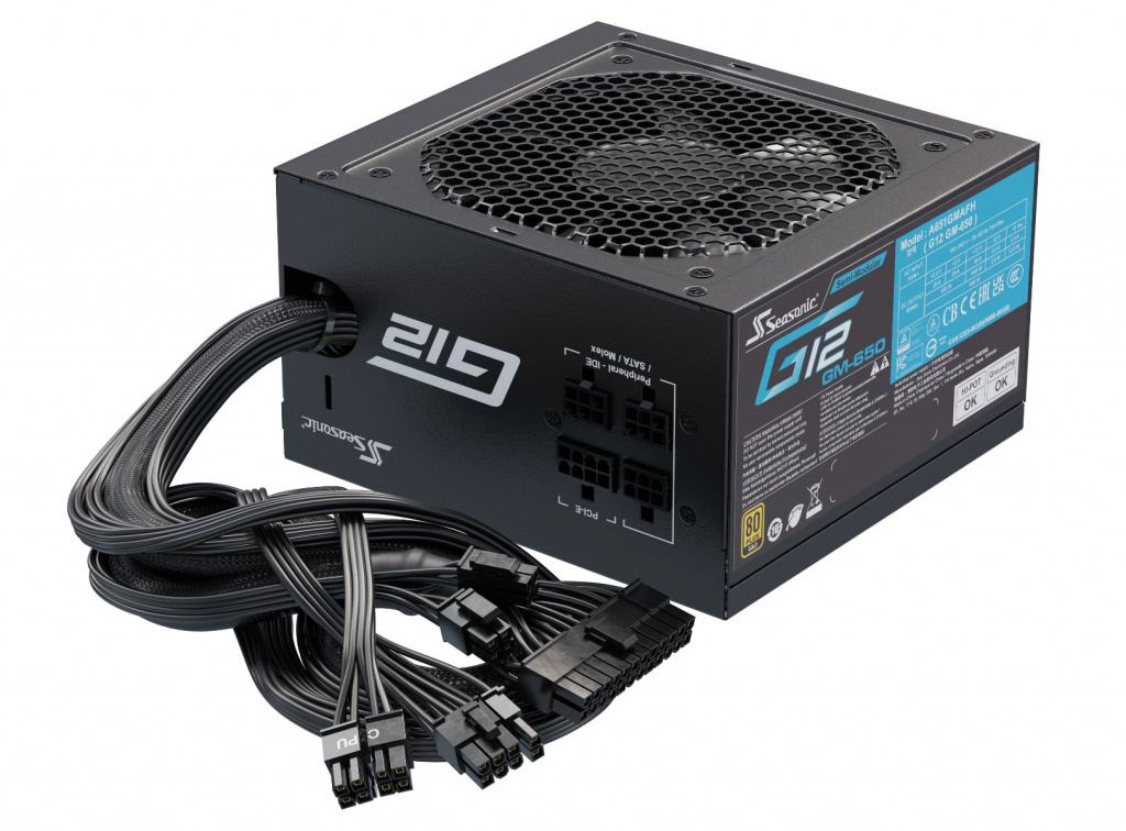 Захранване Seasonic Захранване PSU 650W Gold - G12 GM-650на ниска цена с бърза доставка - BestPC.BG