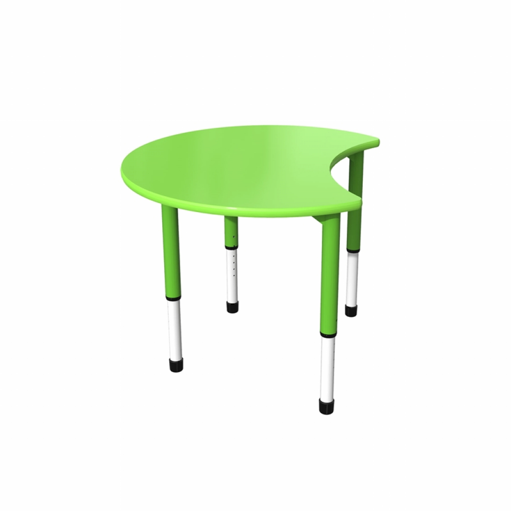 Бюро RFG Ученическа маса Moon, с регулируема височина, 900 х 900 х 550-750 mm, зеленана ниска цена с бърза доставка - BestPC.BG