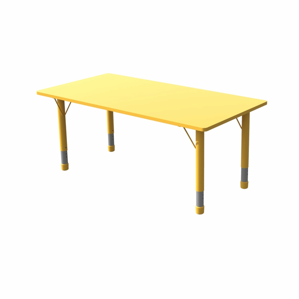Бюро Ученическа маса RFG Flower, с регулируема височина, от 3 до 8 години, 1200 х 600 х 370-620 mm, MDF, жълтана ниска цена с бърза доставка - BestPC.BG