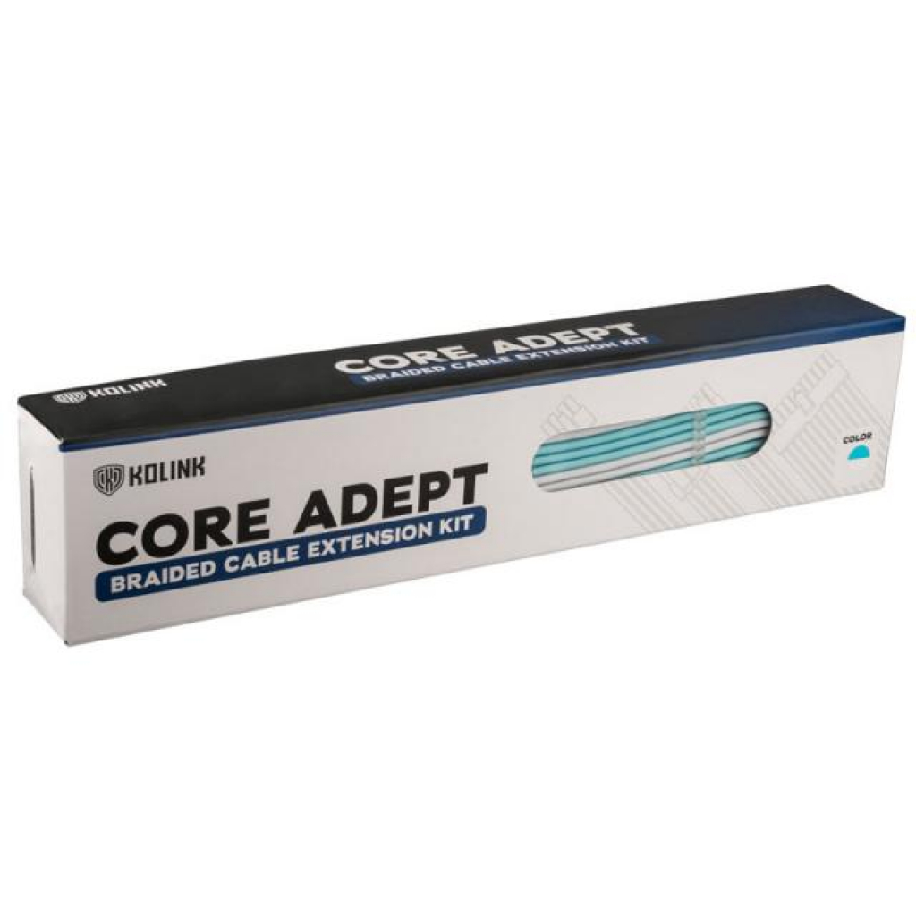 Продукт Комплект оплетени кабели Kolink Core, Brilliant-White-Powder Blueна ниска цена с бърза доставка - BestPC.BG