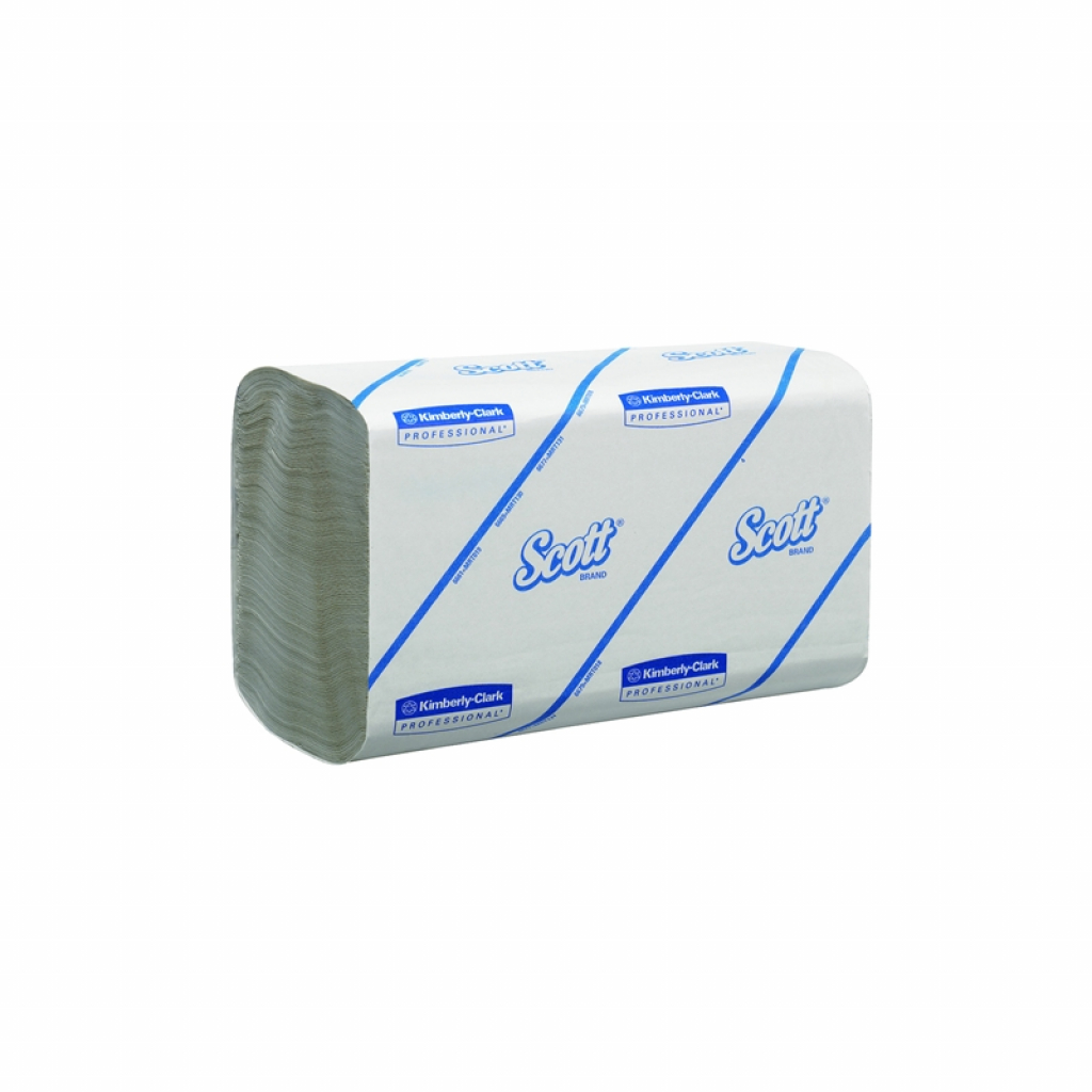 Продукт Kimberly-Clark Кърпи за ръце Scott 6689, V-сгъвка, еднопластови, 274 къса, 15 брна ниска цена с бърза доставка - BestPC.BG