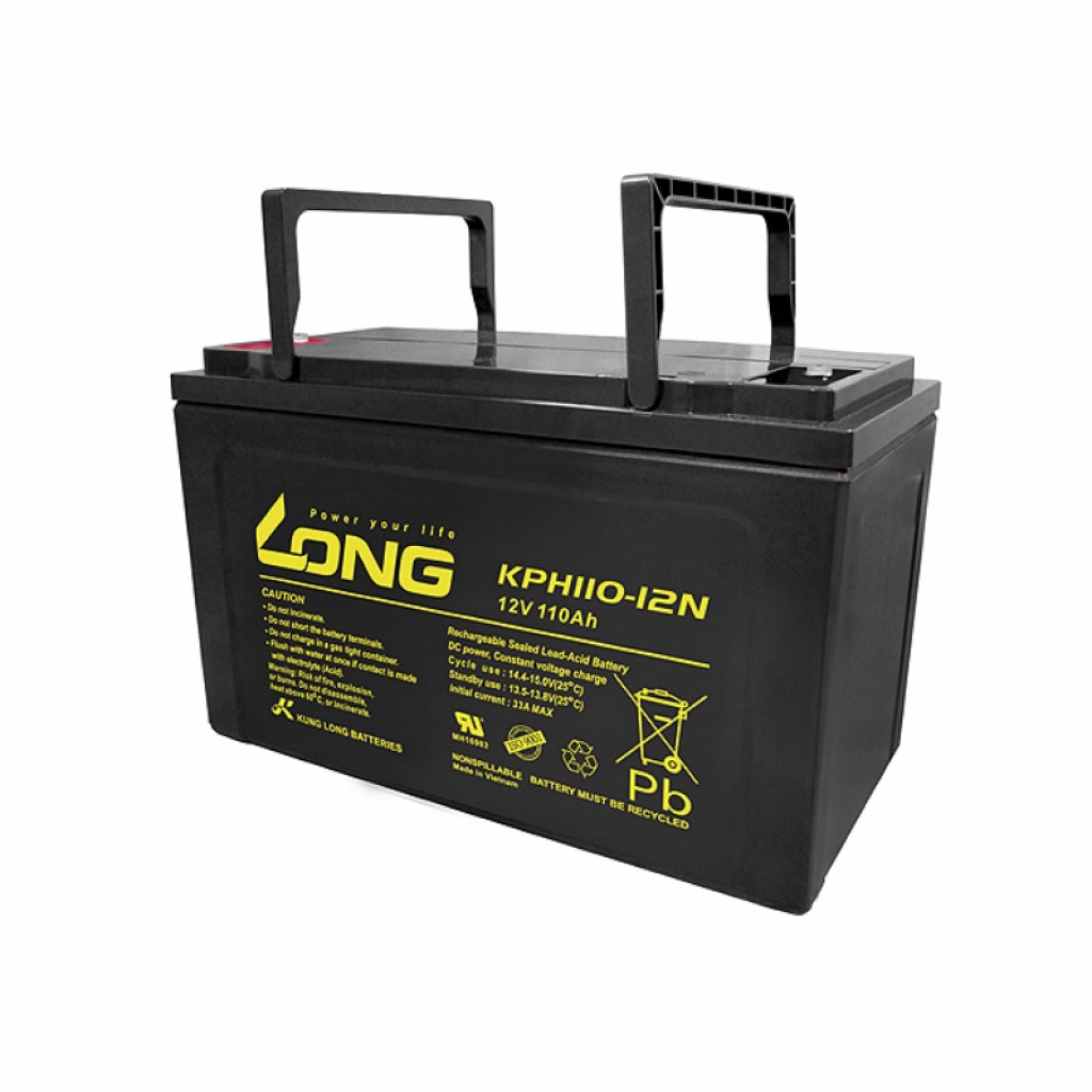 Акумулаторна батерия Long KPH110-12, 12V 110Ah, за UPSна ниска цена с бърза доставка - BestPC.BG