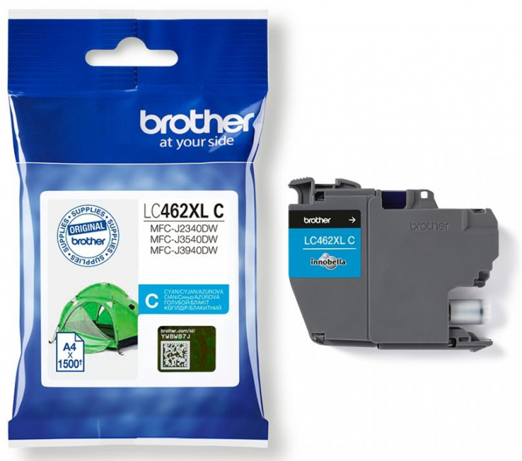 Касета с мастило BROTHER MFC-J2340DW / J3540DW / J3940DW - Cyan P№ LC462XLCна ниска цена с бърза доставка - BestPC.BG