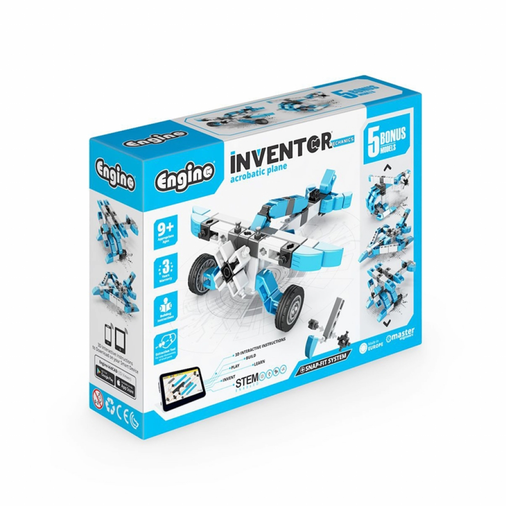 Engino Конструктор Inventor Mechanics - Самолет, 5 в 1на ниска цена с бърза доставка - BestPC.BG
