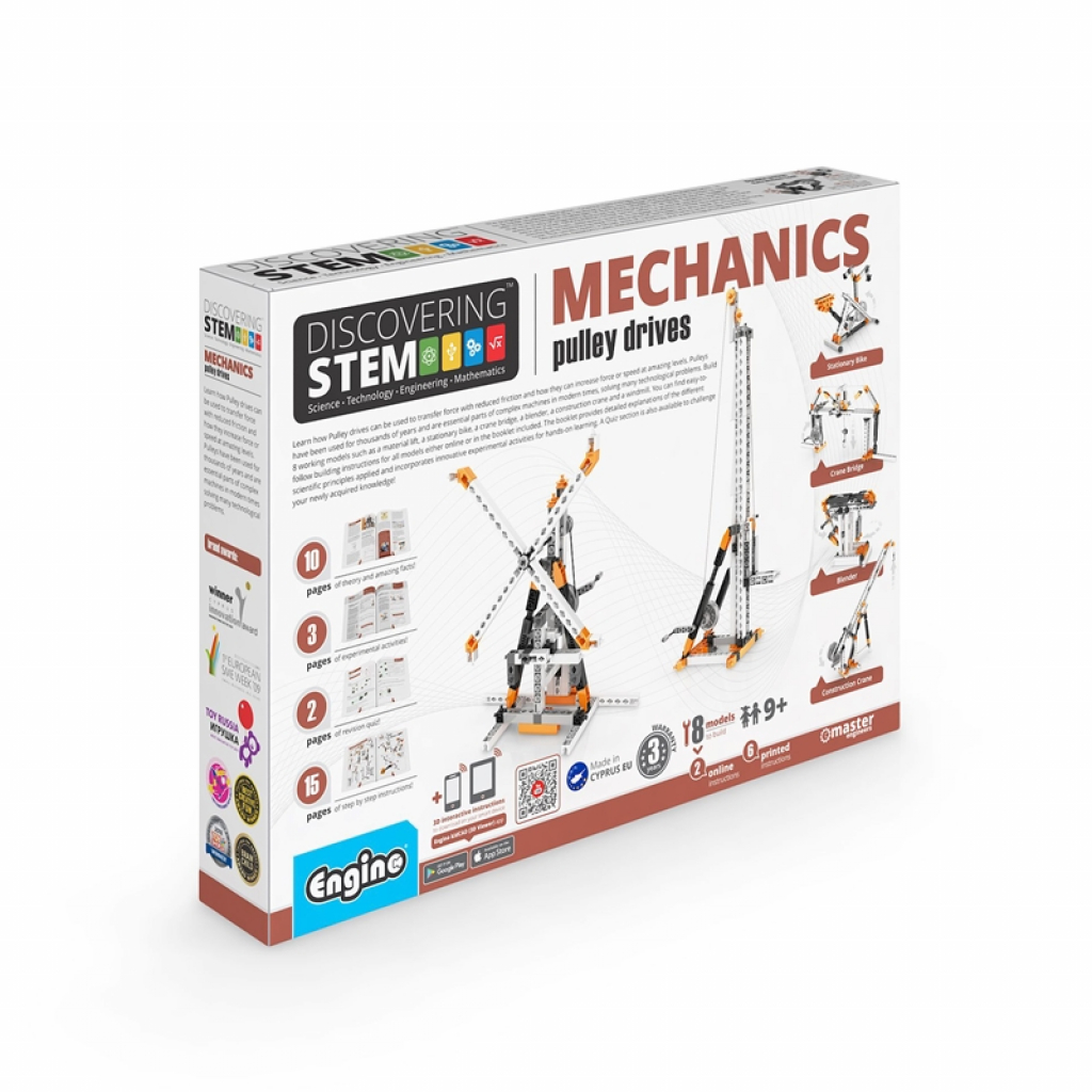 Engino Конструктор STEM Mechanics - Ролкови задвижванияна ниска цена с бърза доставка - BestPC.BG