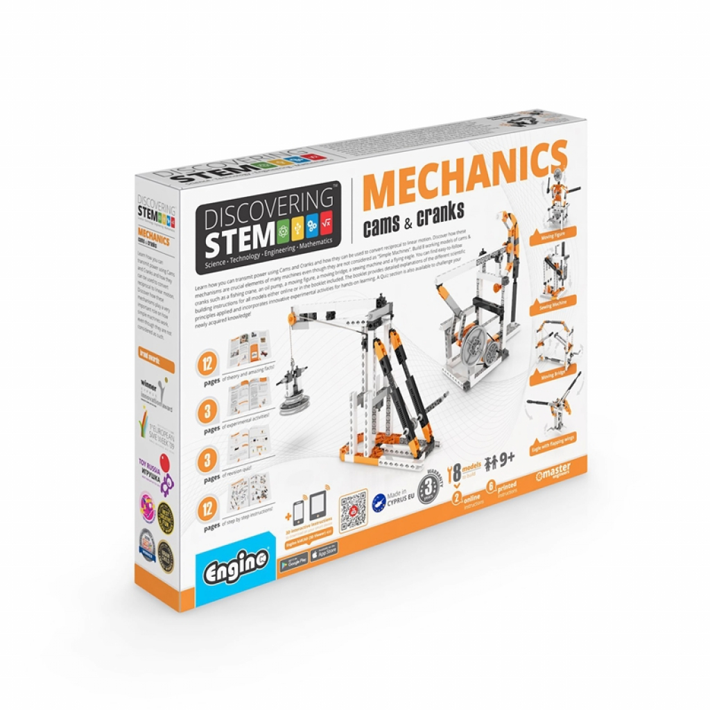 Engino Конструктор STEM Mechanics - Манивели и зъбцина ниска цена с бърза доставка - BestPC.BG