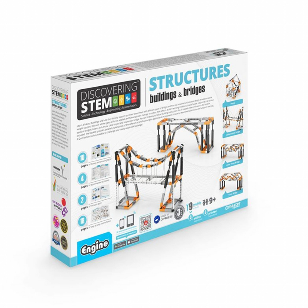 Engino Конструктор STEM Structures - Сгради и мостовена ниска цена с бърза доставка - BestPC.BG