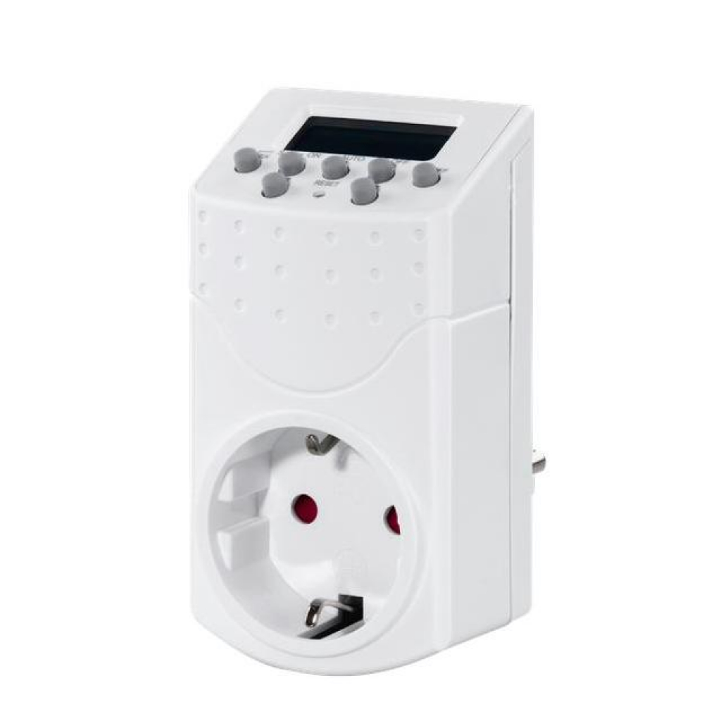 Продукт Цифров седмичен таймер Mini,  Точност до минутата, 20 програми, Бялна ниска цена с бърза доставка - BestPC.BG