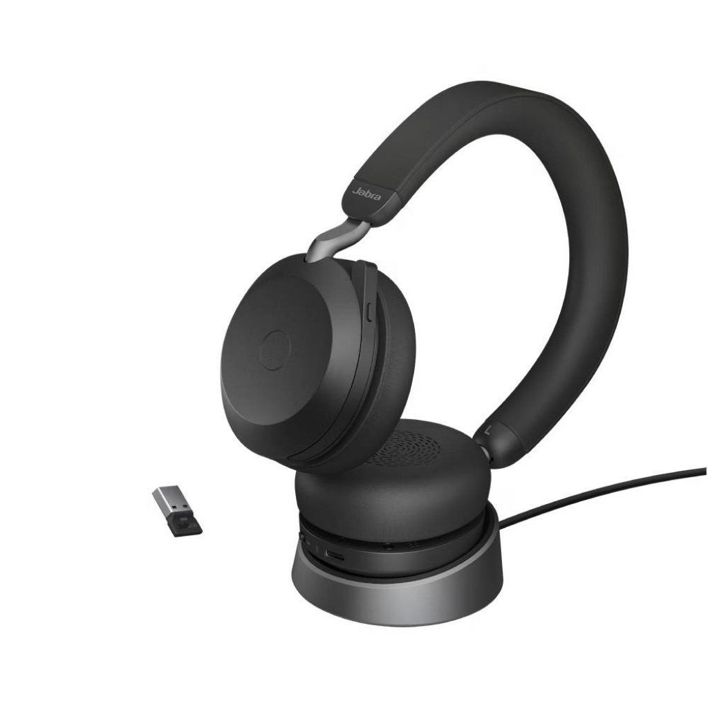 Безжични слушалки 
Jabra EVOLVE2 75, Bluetooth, USB - A, MS, чернина ниска цена с бърза доставка - BestPC.BG