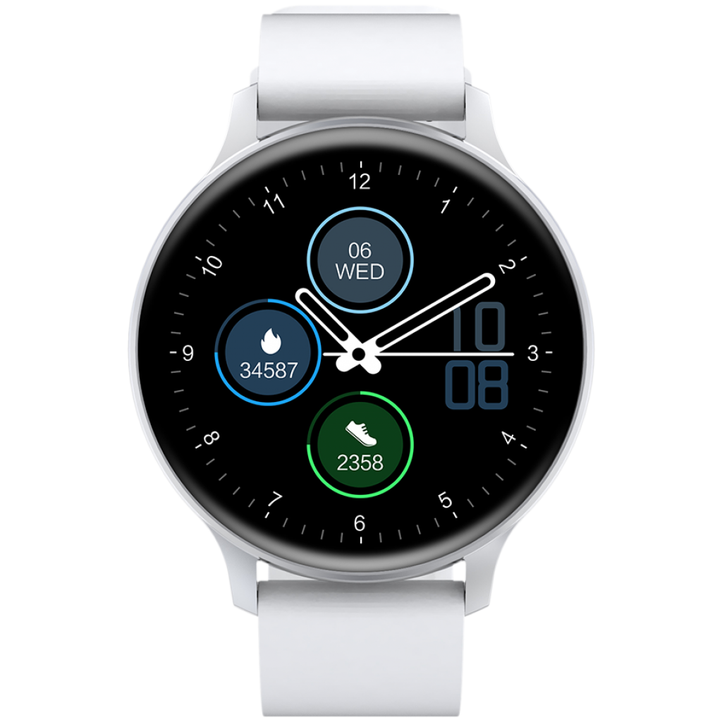 Смарт часовник CANYON Badian SW-68, Smartwatch, Realtek 8762CK, 1.28\'\' TFT 240x240px, Бялна ниска цена с бърза доставка - BestPC.BG