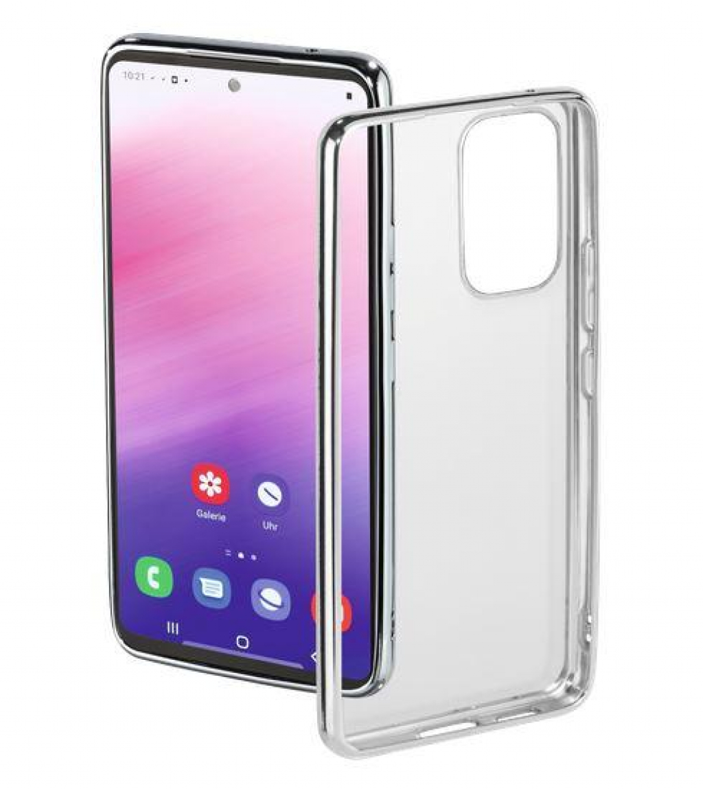 Калъф за смартфон Hama Clear&Chrome, За Samsung Galaxy A53 5G, Сребристна ниска цена с бърза доставка - BestPC.BG