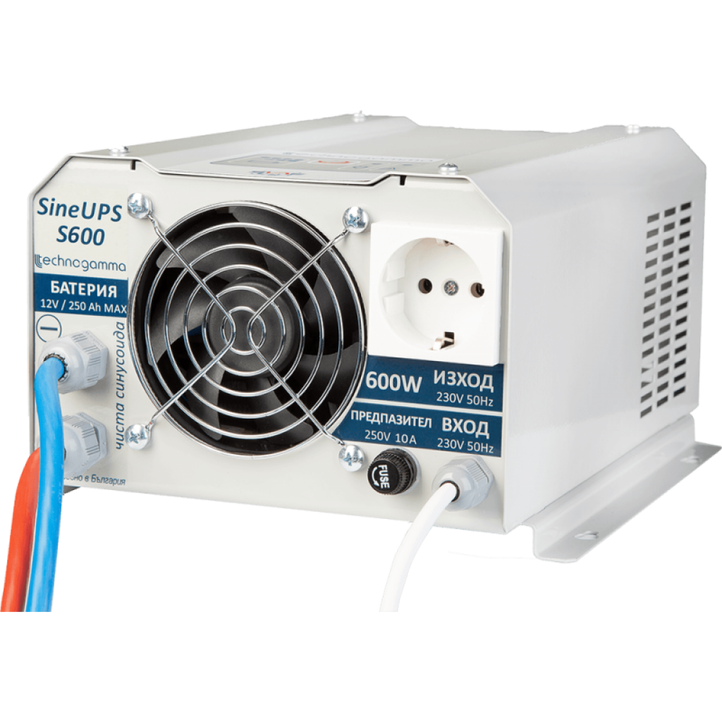Инвертор TECHNOGAMMA S600, 12/ 220V, 600W, UPS функцияна ниска цена с бърза доставка - BestPC.BG