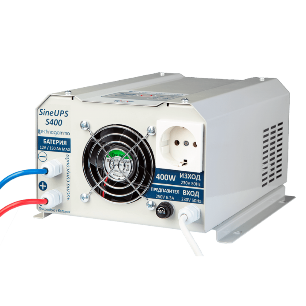 Инвертор TECHNOGAMMA S400, 12/ 220V, 400W, UPS функцияна ниска цена с бърза доставка - BestPC.BG