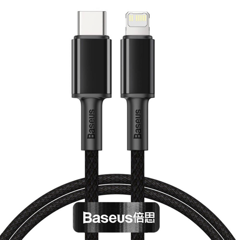 Кабел/адаптер Baseus CATLGD-01 USB Type C - Lightning fast charge 20W 1м черенна ниска цена с бърза доставка - BestPC.BG