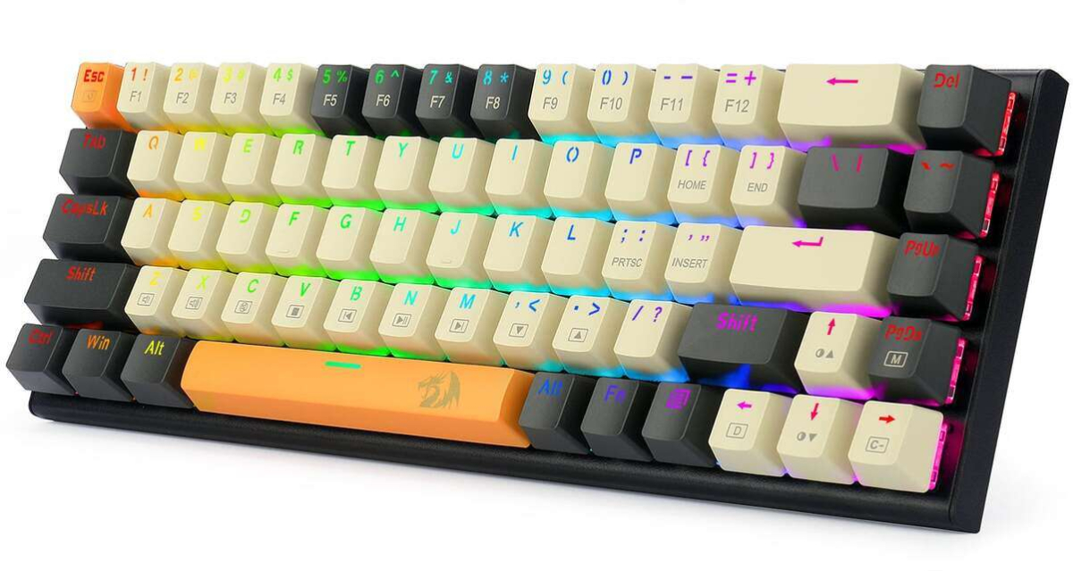 Клавиатура Redragon Ryze, USB Type-C, Подсветка, Механична, N-Key Rollover, Tenkeyless, Черенна ниска цена с бърза доставка - BestPC.BG