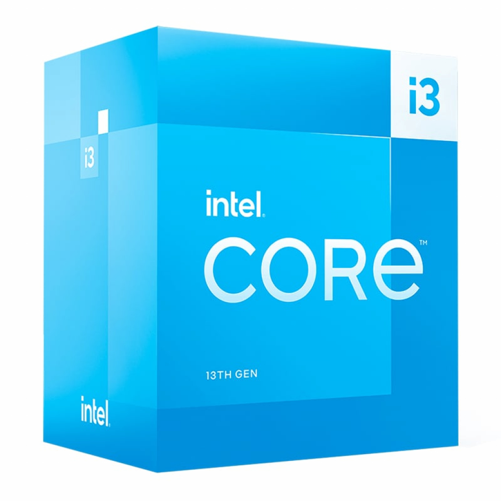 Процесор Intel Core i3-13100 4C-8T (3.4GHz - 4.5GHz Boost, 12MB, 60W, LGA1700)на ниска цена с бърза доставка - BestPC.BG