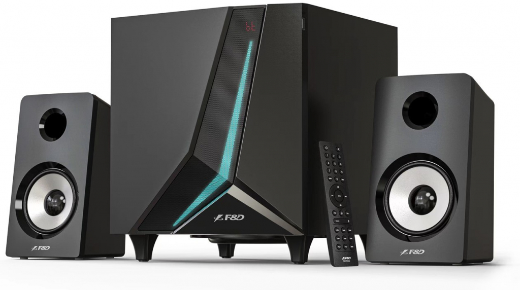 Озвучителна система FENDA F670X 2.1, 70W RMS, BT 5.3, AUX, USB, LED дисплей, RGB, дистанционнона ниска цена с бърза доставка - BestPC.BG