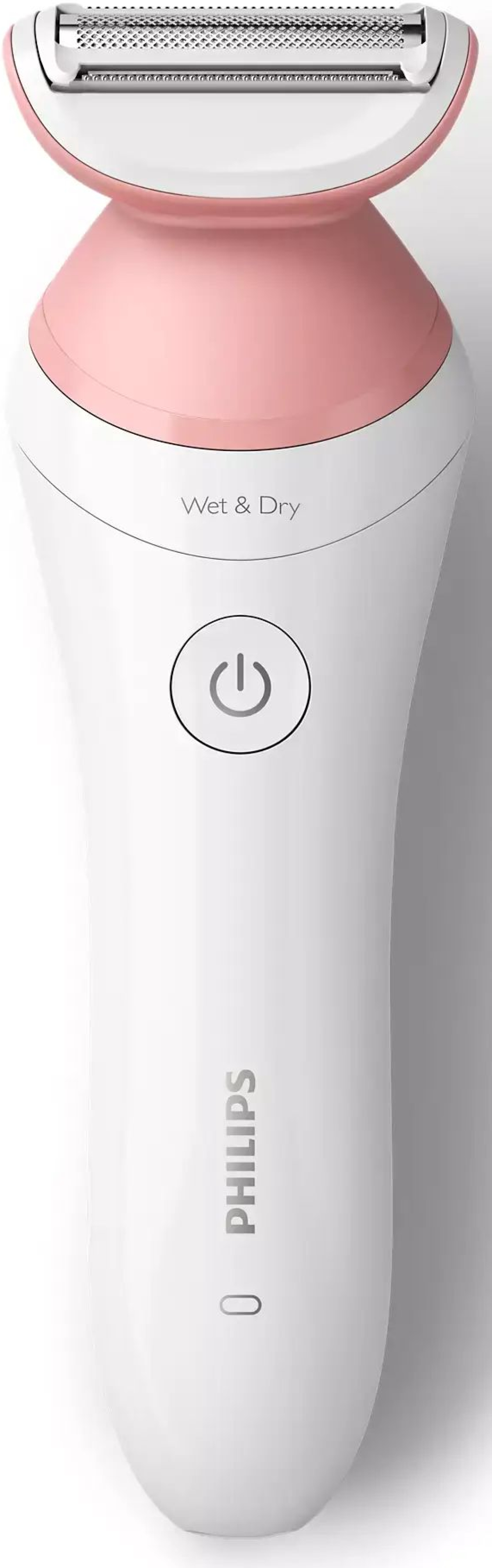 Дамска самобръсначка Philips Series 6000, 7.5 W, Wet&Dry, Подвижна глава, Бял/Розовна ниска цена с бърза доставка - BestPC.BG