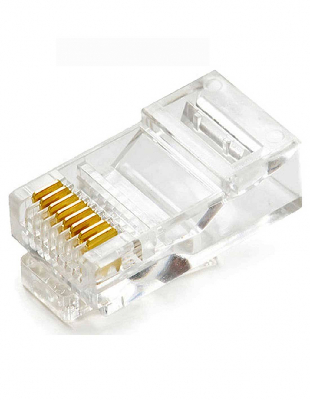 Конектор RJ45 8P8C за кръгъл кабел, категория 5ена ниска цена с бърза доставка - BestPC.BG