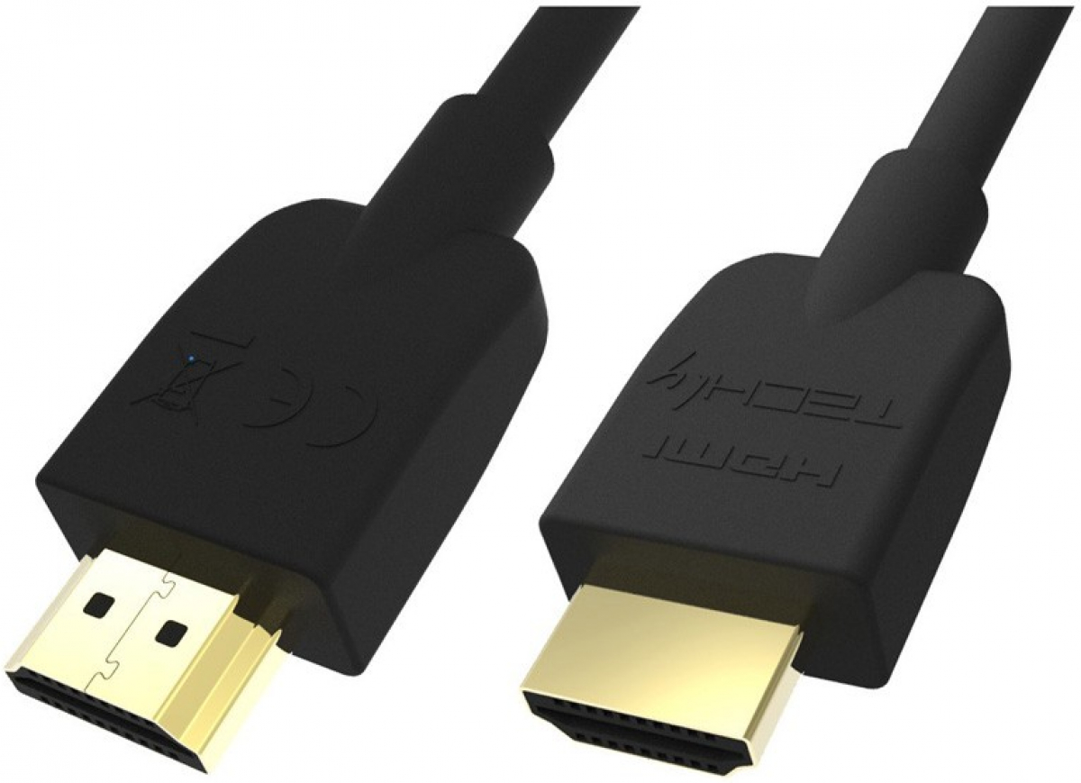 HDMI 2.0 High Speed кабел с Ethernet 4K A-A към M-M, черен — 1 метърна ниска цена с бърза доставка - BestPC.BG