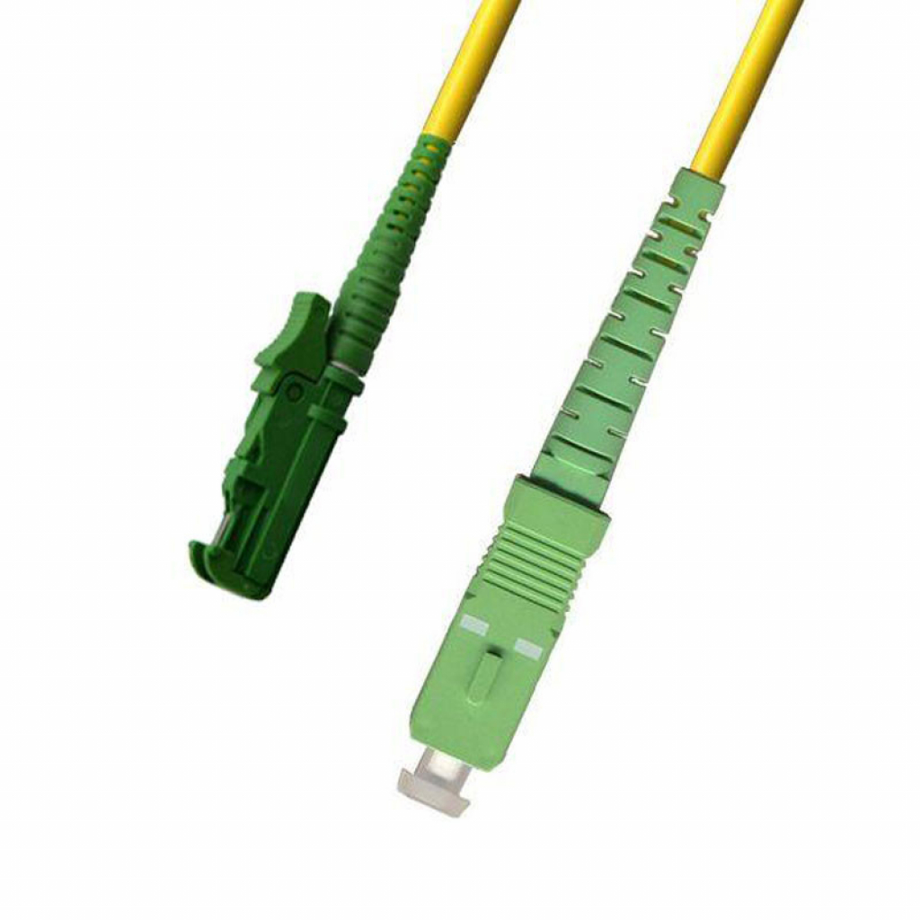 Оптична пач корда E2000/APC - SC/АPC, Сингъл мод, Симплекс, 2 мм, 1мна ниска цена с бърза доставка - BestPC.BG