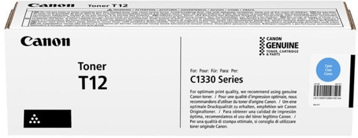 Тонер за лазерен принтер Canon Toner T12, Cyanна ниска цена с бърза доставка - BestPC.BG