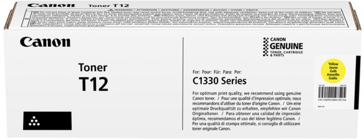 Тонер за лазерен принтер Canon Toner T12, Yellowна ниска цена с бърза доставка - BestPC.BG