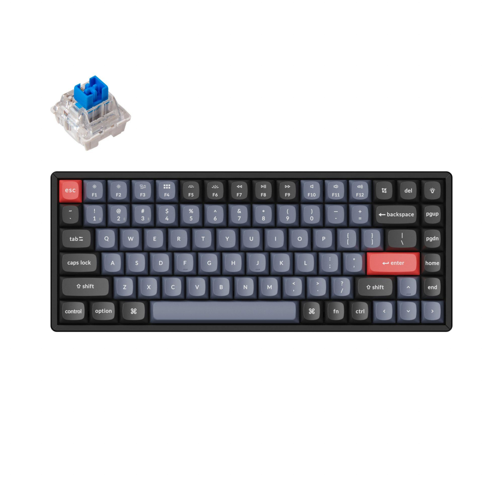 Клавиатура Keychron K2 Pro, механична, геймърска, USB, RGB, Keychron K Pro Blue, Чернана ниска цена с бърза доставка - BestPC.BG