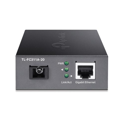 Медия конвертор TP-Link TL-FC311A-20, 1GbE RJ45 към Gigabit SM SC,Rx1310/Tx1550nm 20kmна ниска цена с бърза доставка - BestPC.BG