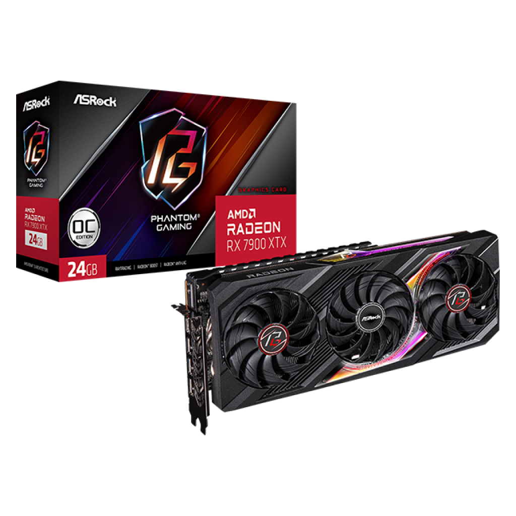 Видеокарта ASROCK AMD RADEON RX 7900 XTX Phantom Gaming OC 24GB GDDR6на ниска цена с бърза доставка - BestPC.BG