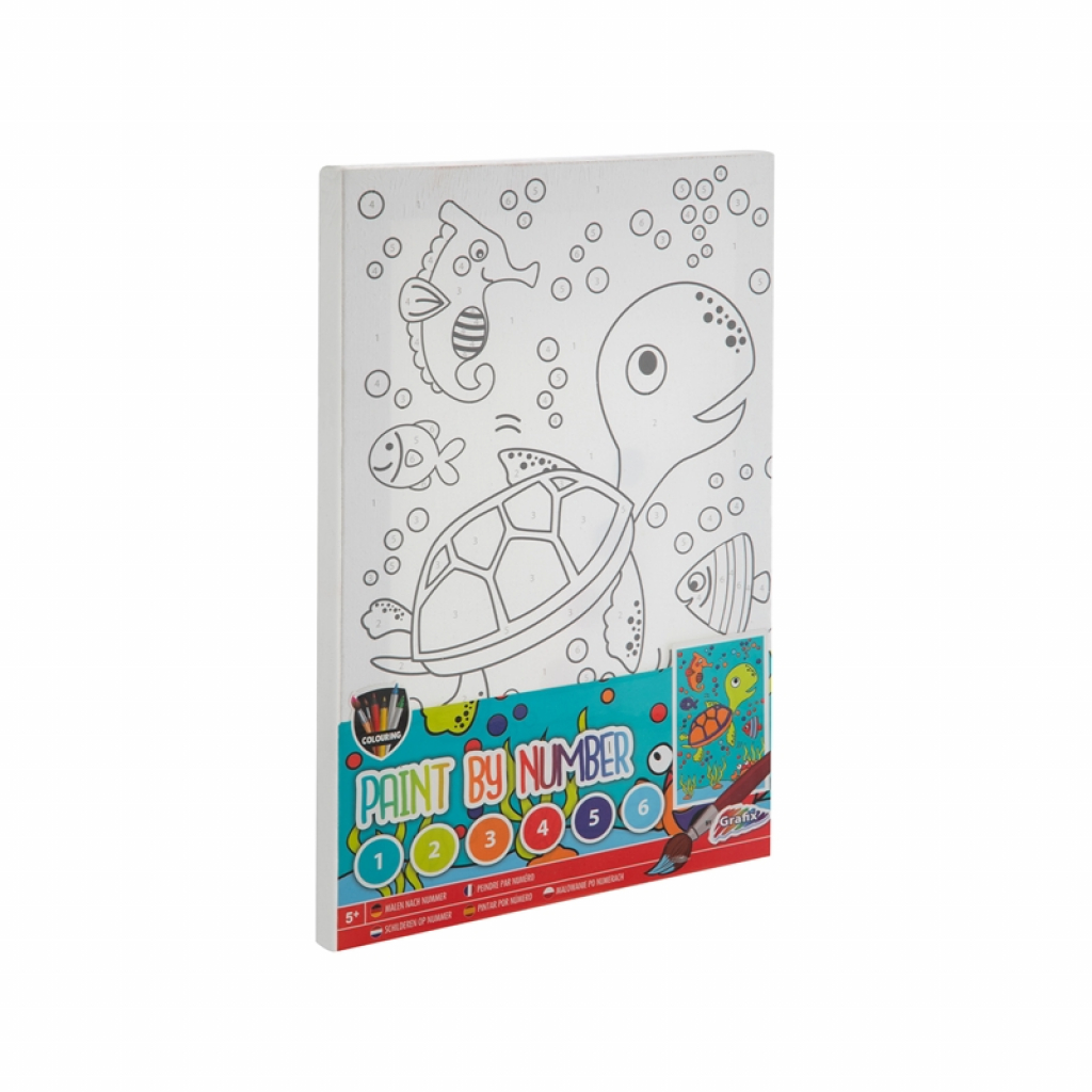 Moxy Платно за оцветяване Костенурка, по номера, с четка и бои, 297 x 195 mmна ниска цена с бърза доставка - BestPC.BG