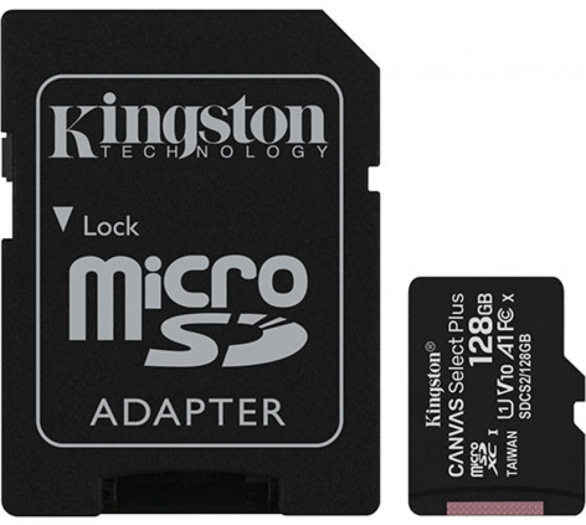 Micro SDXC 128G UHS-I Cl10+Adapt., Kingston Select+на ниска цена с бърза доставка - BestPC.BG