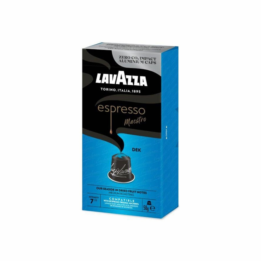 Lavazza Кафе капсула Dek Nespresso, стандарт, алуминиева, 10 брояна ниска цена с бърза доставка - BestPC.BG