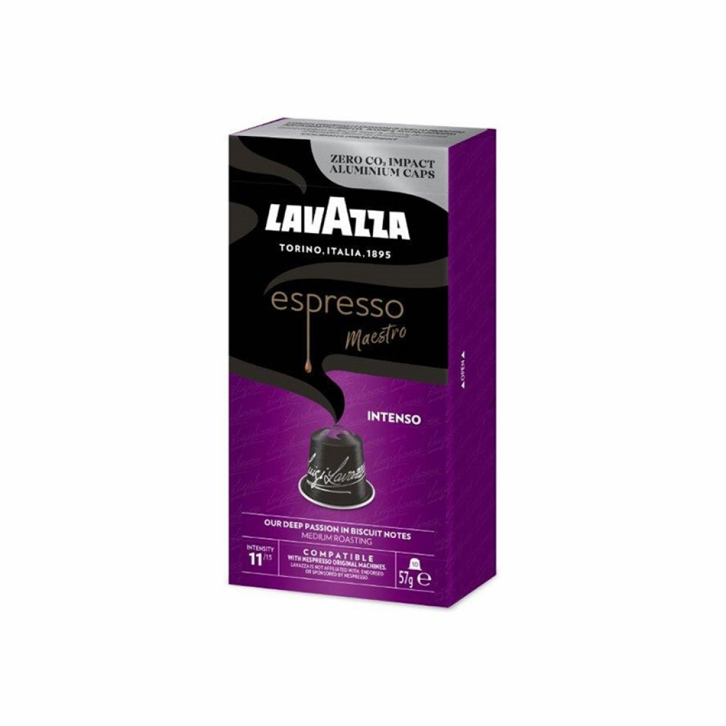 Lavazza Кафе капсула Intenso Nespresso, стандарт, алуминиева, 10 брояна ниска цена с бърза доставка - BestPC.BG